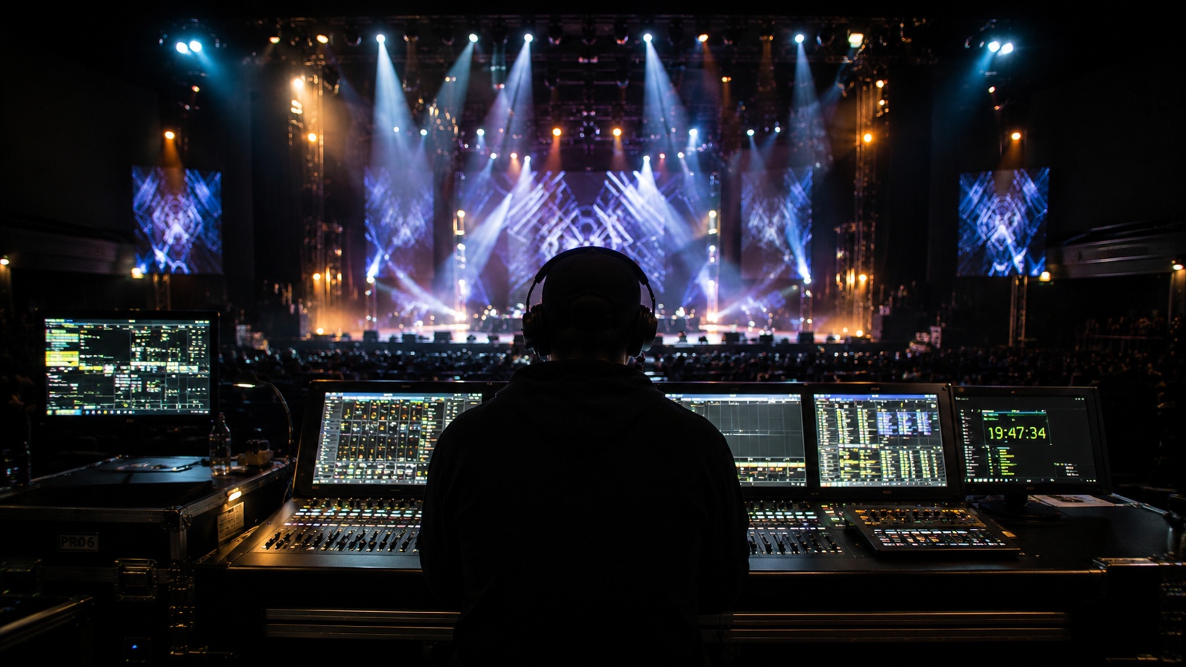Ricky Lim at front-of-house console